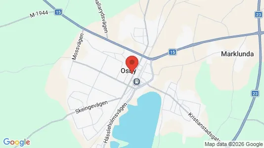 Butikslejemål til leje i Osby - Foto fra Google Street View