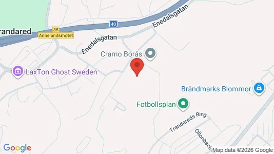 Teollisuuskiinteistöt Vuokrattavana i Borås - kort over placeringen