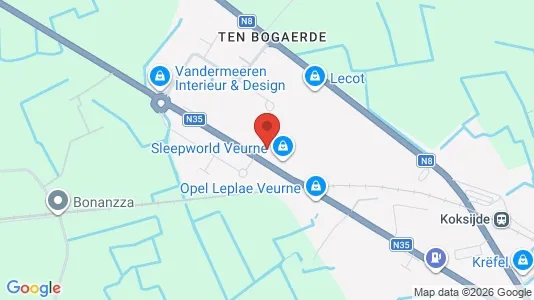 Gewerbeflächen zur Miete i Veurne – Foto von Google Street View