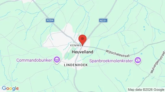 Restauranglokaler för uthyrning i Heuvelland - kort over placeringen