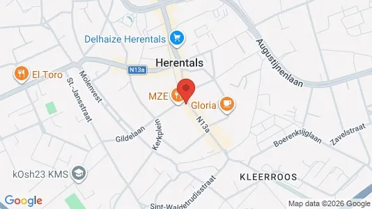 Gewerbeflächen zur Miete i Herentals – Foto von Google Street View