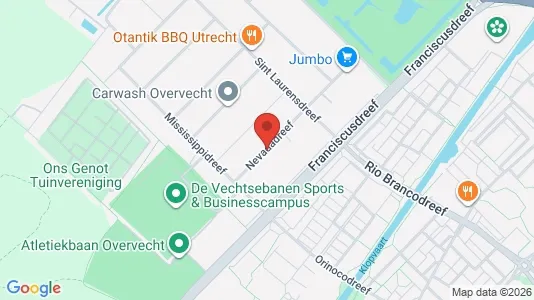 Commercial properties for rent i Utrecht Overvecht - kort over placeringen