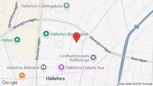 Lokaler til leie i Hällefors - kort over placeringen