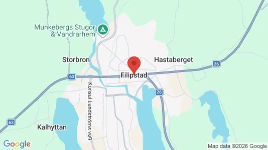 Commercial properties for rent i Filipstad - kort over placeringen