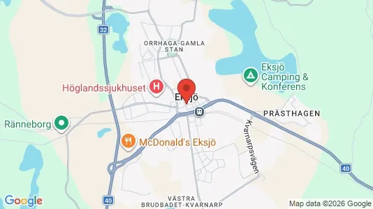 Espacios de oficina En alquiler i Eksjö - Foto de Google Street View