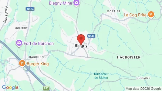 Espacios de oficina En alquiler i Blégny - Foto de Google Street View