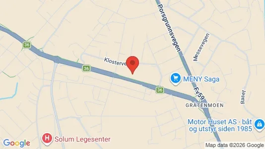 Gewerbeflächen zur Miete i Skien - kort over placeringen
