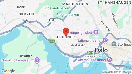 Ladenlokale zur Miete i Oslo Frogner – Foto von Google Street View