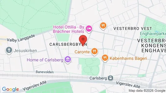 Commercial properties for rent i Vesterbro - kort over placeringen