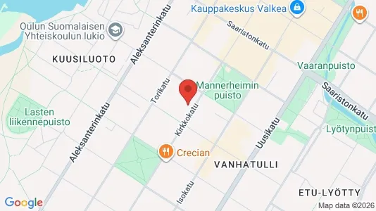 Lager til leie i Oulu - kort over placeringen