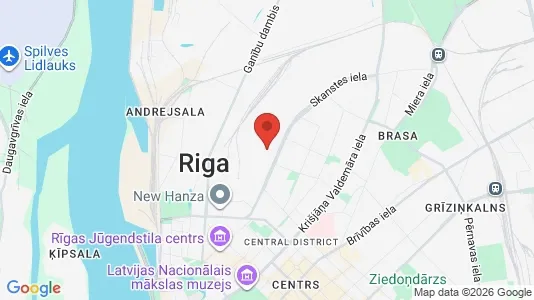 Butikslejemål til leje i Riga Skanste - Foto fra Google Street View
