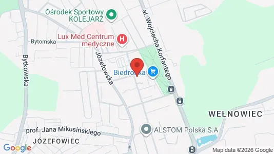 Kantorruimte te huur i Katowice - kort over placeringen