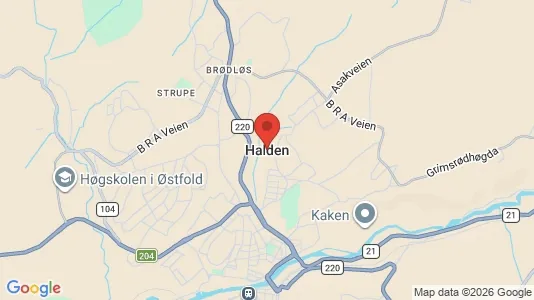 Gewerbeflächen zur Miete i Halden – Foto von Google Street View