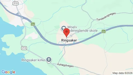 Warehouses for sale i Ringsaker - kort over placeringen