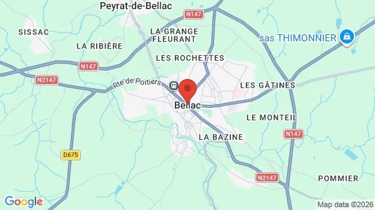 Lokaler til salg i Bellac - Foto fra Google Street View