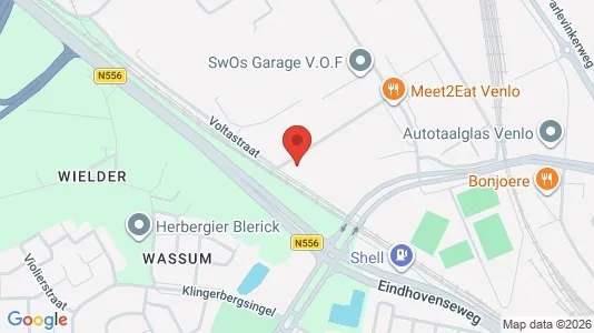Commercial properties for rent i Venlo - kort over placeringen