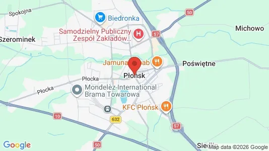 Espacios de oficina En alquiler i Płoński - Foto de Google Street View