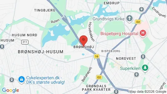 Butikslejemål til leje i Brønshøj - Foto fra Google Street View