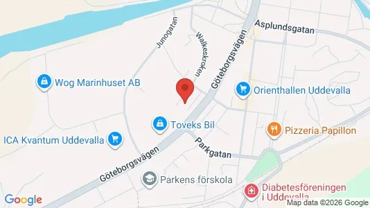 Gewerbeflächen zur Miete i Uddevalla – Foto von Google Street View