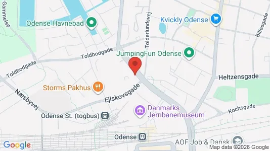 Kontorlokaler til leje i Odense C - Foto fra Google Street View
