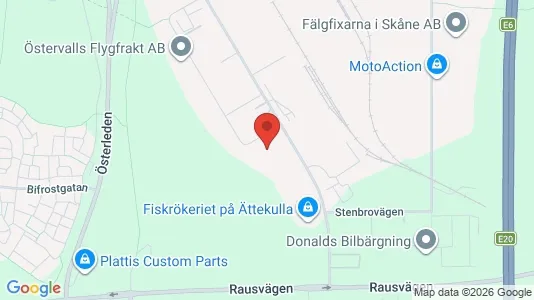 Industrial properties for rent i Helsingborg - kort over placeringen
