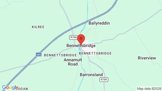Lokaler til leje i Bennettsbridge - kort over placeringen