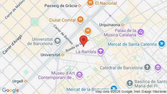 Kontorer til leie i Barcelona Eixample – Bilde fra Google Street View