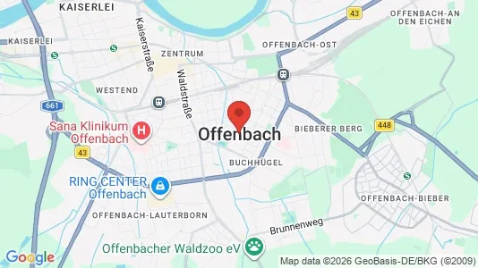 Liikekiinteistöt Vuokrattavana i Offenbach am Main - Kuva Google Street Viewstä