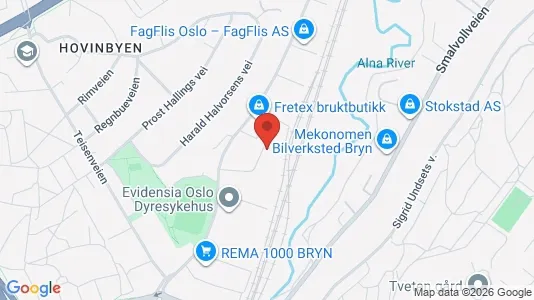 Lager zur Miete i Oslo Alna – Foto von Google Street View