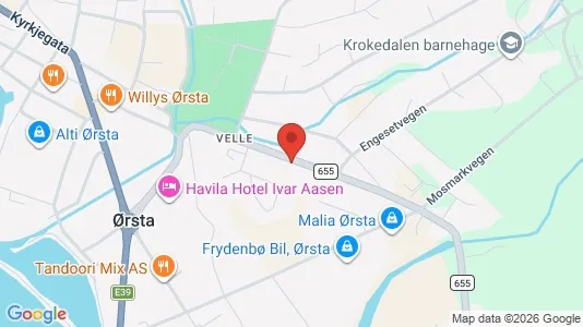 Liikekiinteistöt Myynnissä i Ørsta - Kuva Google Street Viewstä