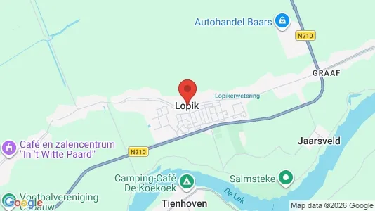 Lokaler til leje i Lopik - kort over placeringen