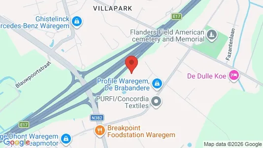 Büros zur Miete i Waregem – Foto von Google Street View