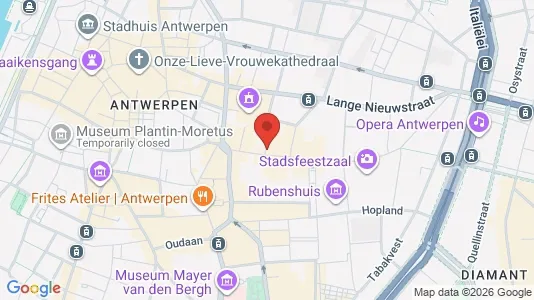 Kontorlokaler til leje i Stad Antwerp - kort over placeringen