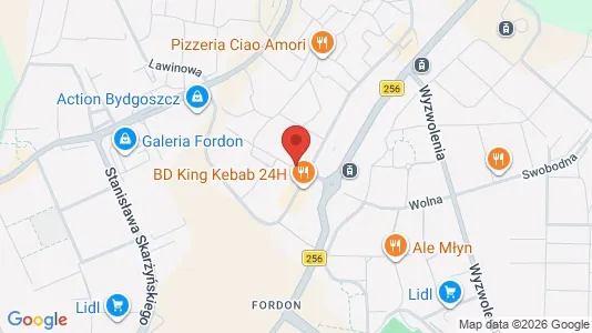 Office spaces for rent i Bydgoszcz - kort over placeringen