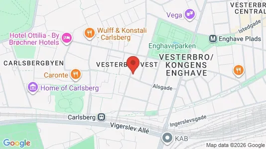 Nieruchomości komercyjne Na sprzedaż i Vesterbro - kort over placeringen