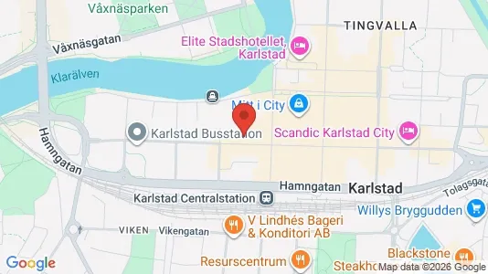 Liikekiinteistöt Vuokrattavana i Karlstad - kort over placeringen