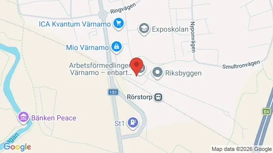 Lokaler til leje i Värnamo - Foto fra Google Street View