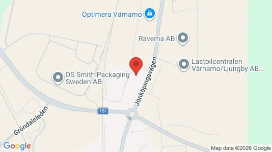 Lagerlokaler til leje i Värnamo - Foto fra Google Street View