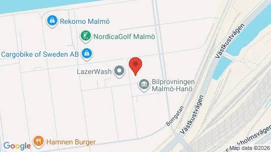 Værkstedslokaler til leje i Malmø Centrum - Foto fra Google Street View