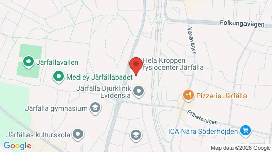 Liikekiinteistöt Vuokrattavana i Järfälla - kort over placeringen