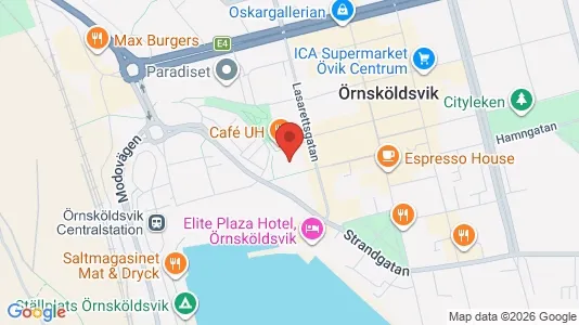Commercial properties for rent i Örnsköldsvik - kort over placeringen