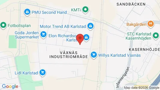 Propiedades comerciales En alquiler i Karlstad - kort over placeringen