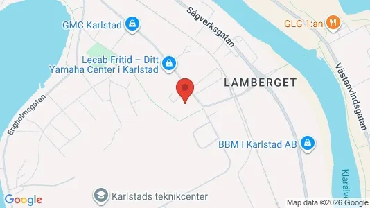Lokaler til leie i Karlstad - kort over placeringen