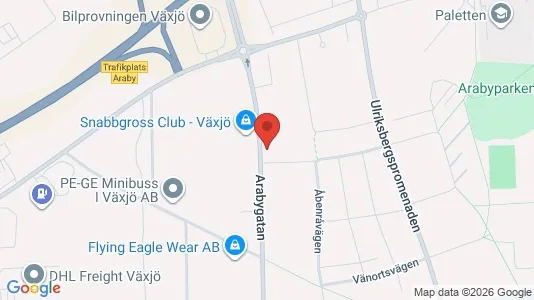 Lager til leie i Växjö – Bilde fra Google Street View