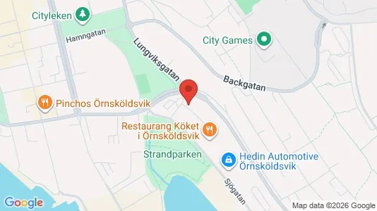 Magazyny Do wynajęcia i Örnsköldsvik - kort over placeringen