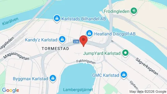 Varastot Vuokrattavana i Karlstad - Kuva Google Street Viewstä