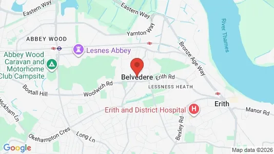 Kantorruimte te huur i Belvedere - Kent - kort over placeringen