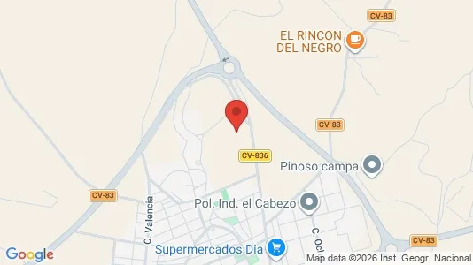 Lokaler til salg i El Pinós/Pinoso - kort over placeringen