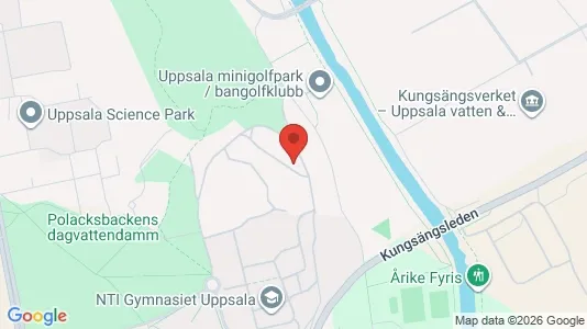 Kontorer til leie i Uppsala - kort over placeringen