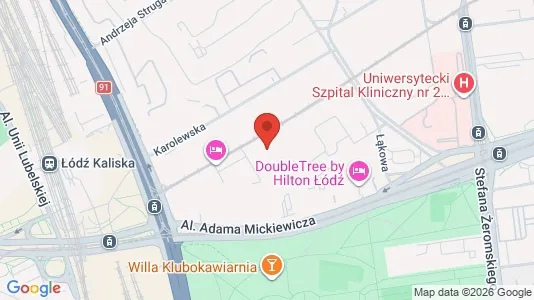 Lokale biurowe Do wynajęcia i Łódź - kort over placeringen